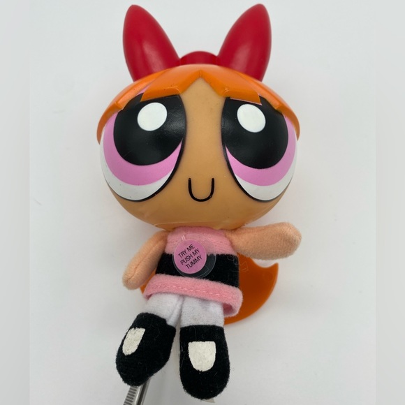 RARE Vintage 1999 The Powerpuff Girls Hard Head Plush Body Talking Blossom - Picture 1 of 7